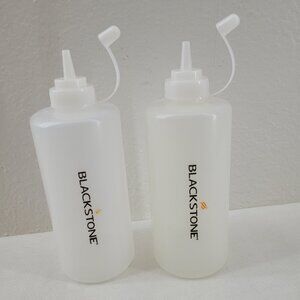 Blackstone squeeze bottle set of 2 with lids #1042 14 ounce